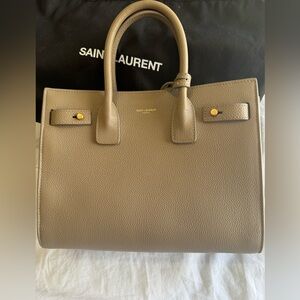 Saint Laurent Sac de Jour Baby in Taupe Bag